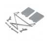 Rear Tower Support,X-Bar,Mud Guards,Gray: Rock Rey