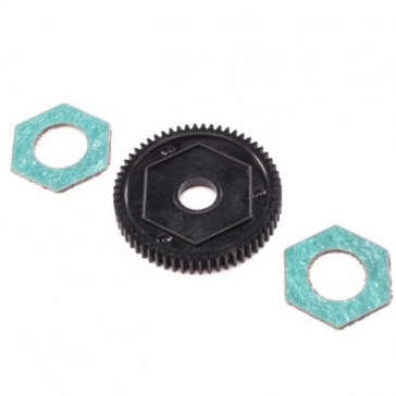 Spur Gear w/ Slipper Pads, 60T, 0.5M: Mini-T 2.0