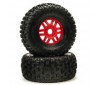 DBOOTS 'Fortress' Tire Set Glued (Red) (2pcs)