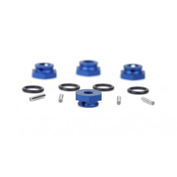 Aluminium Wheel-Adapter blue (4pcs) - S10 Blast