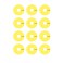 VTEC Wheel Sticker Dish, yellow