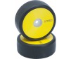 VTEC Wheel Sticker Dish, yellow