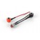 SET OF BLACK, RED & BLACK CABLE WITH RED BUTTON SWITCH