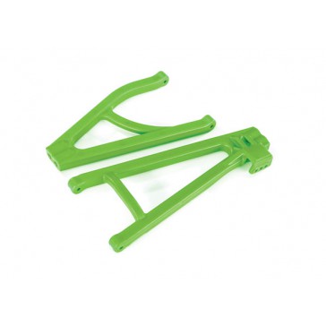 Suspension arms, green, rear (left), heavy duty, adjustable wheelbase