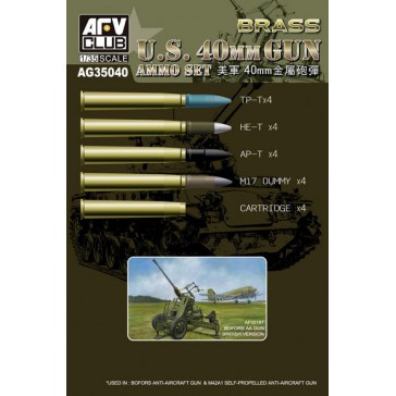 Bofors 40mm Ammo (Brass) 1/35