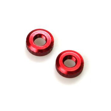 Friction plate adjuster nut red anodized (2 pcs)