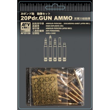 20 pdr. Gun Brass Ammo 1/35