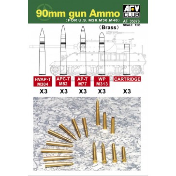 M36-46-26 90mm Ammo(Brass) 1/35