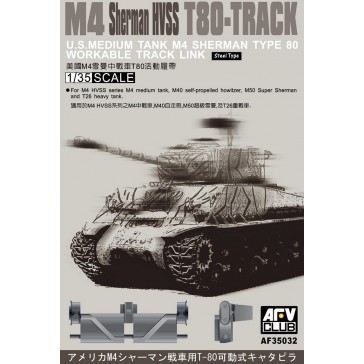 Tracks M 4 HVSS T 80 1/35