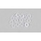 Rondelle plastique 3.2mm  (15p)