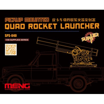 Pickup Mounted Quad Rocket Launcher (RESIN) - 1:35