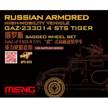 Russian High-mob Vehicle GAZ 233014STS Tiger Sagged WheelSet-1:35