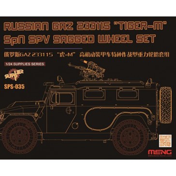 Russian GAZ 233115"Tiger-M"SPN SPV Saged wheel Set (Resin) - 1:35
