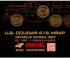 U.S.Cougar 6x6 MRAP Vehicle Wheel Set  - 1:35