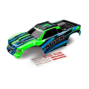 BODY, MAXX, GREEN (PAINTED)/ DECAL SHEET