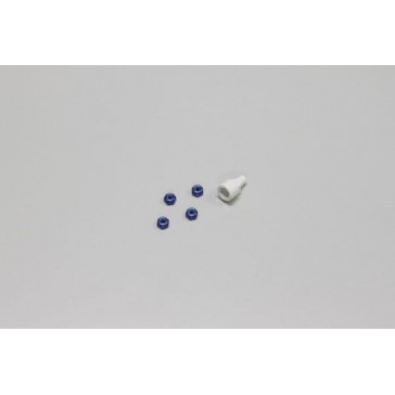 Nyloc Alu Wheel Nut Mini-Z (4) Blue