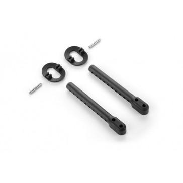 COMPOSITE REAR 6MM ADJUSTABLE BODY MOUNT SET +1MM HEIGHT