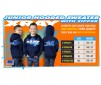 JUNIOR SWEATER HOODED WITH ZIPPER - BLUE (S)