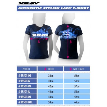 Team Lady T-Shirt Dark Blue (Xs)