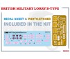 British Military Lorry B-Type 1:35