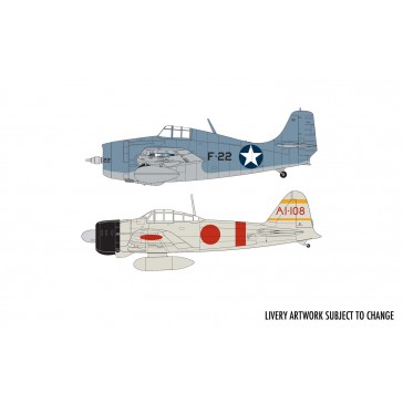 GRUMMAN F-4F4 WILDCAT/MITSUBISHI ZERO DOGFIGHT (10/20) *