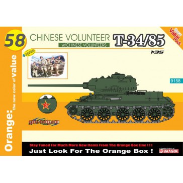 CHINESE VOLUNTEER T-34/85 + CH. VOLENTEERS 1:35