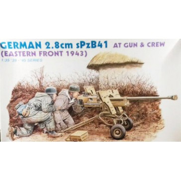 GERMAN 2.8CM SPZB 41 AT GUN W/CREW