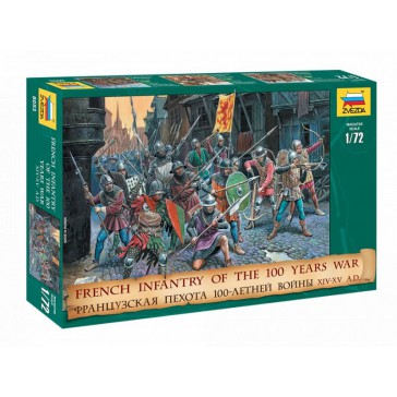 1/72 FRENCH INFANTRYOF THE 100 YEARS WAR XIV-XV A.D.