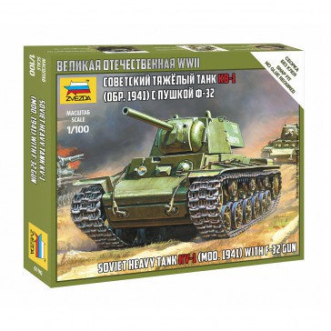 1/100 SOVIET HEAVY TANK MOD.1941 WITH F-32 GUN KV-1 WWII