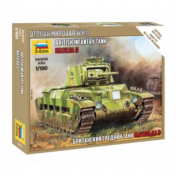 1/100 BRITISH INFANTRY TANK MATILDA II WWII
