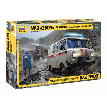 1/43 EMERGENCY RESCUE SERVICE UAZ 3909