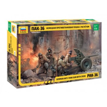 1/35 GERMAN ANTI-TANK GUN WITH CREW PAK-36