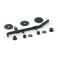 TENSIONER FLANGES AND SPACERS 4WD SYSTEM BLACK