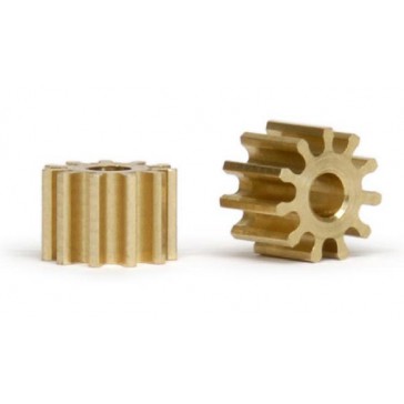 BRASS PINIONS 11 TEETH Ø6MM (2X)