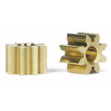 BRASS PINIONS 8 TEETH Ø5.5MM (2X)