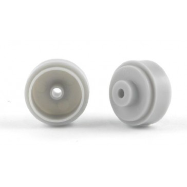 PLASTIC Ø15.8X8.2X2.5MM WHEELS GREY 4X