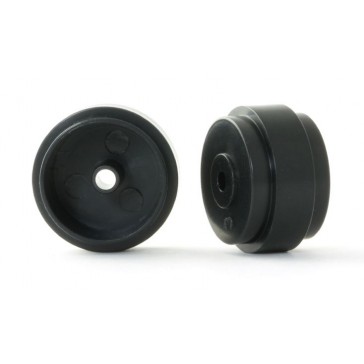 PLASTIC Ø17.3X10X0.5 LIGHT WHEELS BLACK 0.85G 4X