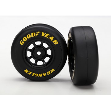 Tires And 8-Spoke Wheels, Black, 1.9 Goodyear Wrangler Tires (2)
