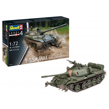 T-55A/AM WITH KMT-6/EMT-5 - 1:72