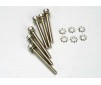 Screws, 3x28mm cap-head machine (hex drive) (6)/ 3x6mm ELW (