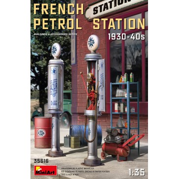 French Petrol Station 1930-40s 1/35