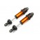 Shocks, GT-Maxx, aluminum (orange-anodized) (fully assembled w/o spri