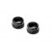 ALU SHOCK CAP-NUT WITH VENT HOLE - BLACK (2)