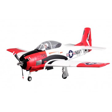 1/8 Plane 1400MM T-28 (V4) Red PNP kit w/ reflex system