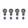 DISC.. BLUE ALUM SHOCK BALL END w/EYELETS