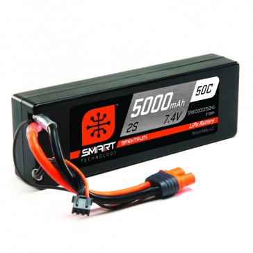 5000mAh 2S 7.4V 50C Smart LiPo Hardcase: IC3