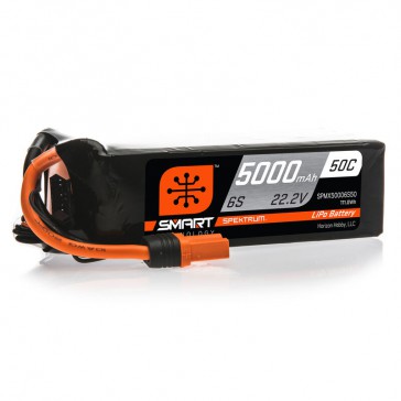 5000mAh 6S 22.2V 50C Smart LiPo Battery: IC5