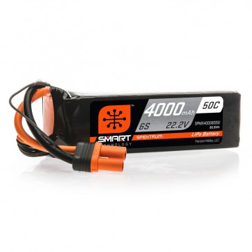 4000mAh 6S 22.2V 50C Smart LiPo Battery: IC5