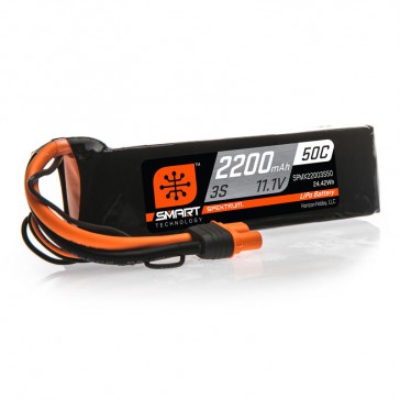2200mAh 3S 11.1V 50C Smart LiPo Battery: IC3