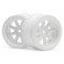 DISC.. VINTAGE 8 SPOKE WHEEL 31mm WHITE 6mm OFFSET